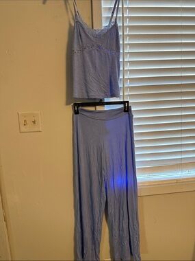 INC International Concepts Lavender Lace-Trim Pajama Cami & Pants Set